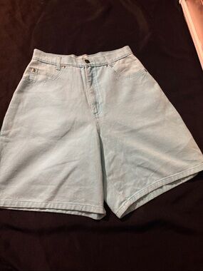 Vintage Light Blue High-Waist Denim Shorts